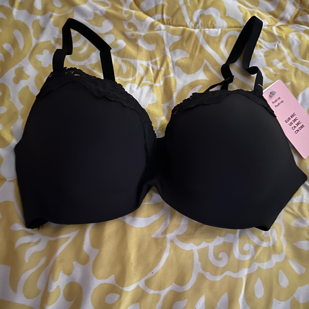 H&M Black Lace Accent Bra